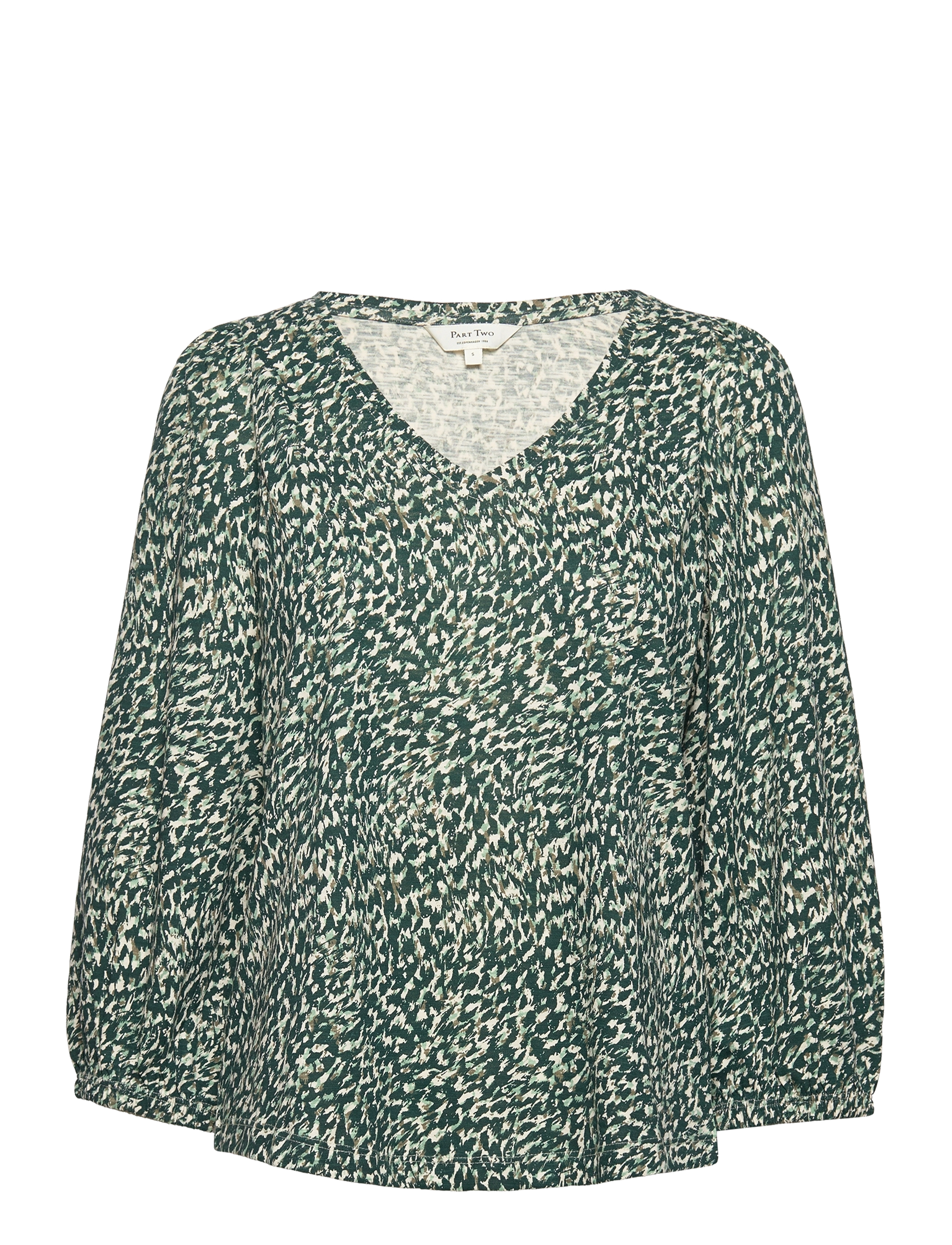 Part Two RiekePW TS - Blouses & Overhemden - GREEN GRANITE PRINT / green