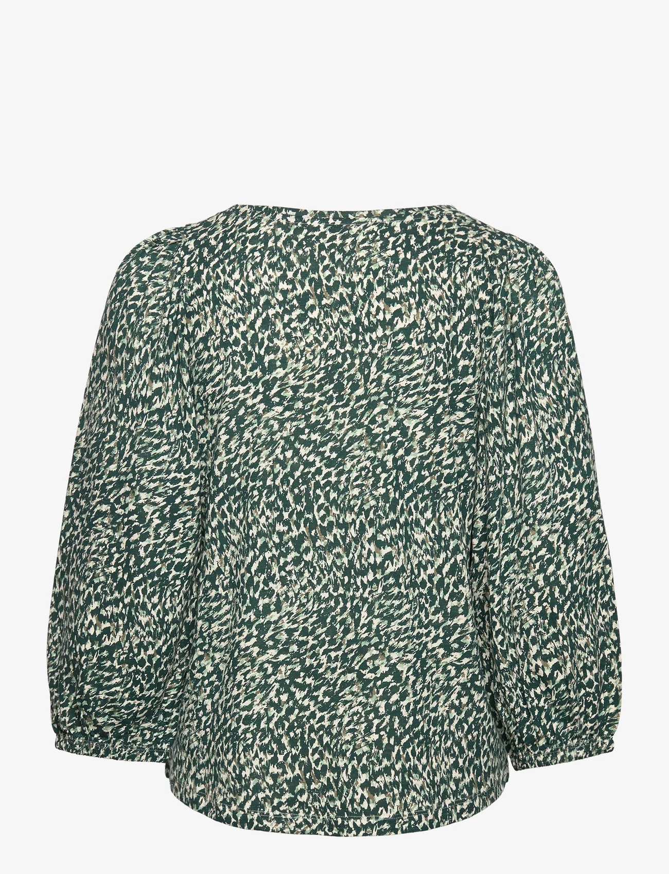 Part Two - RiekePW TS - blouses met lange mouwen - green granite print - 1