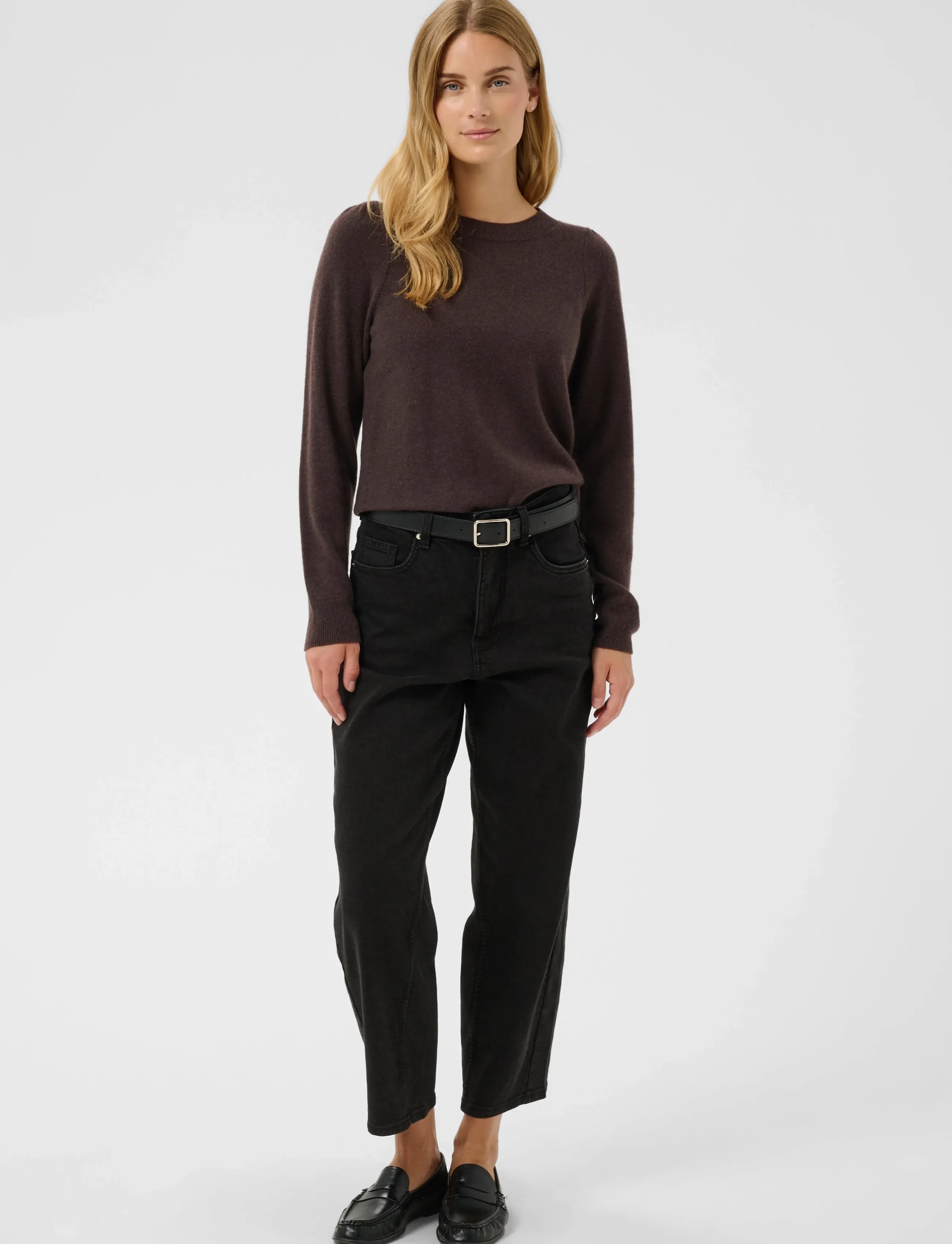 Part Two - EvinaPW Pullover - kašmiir - mole' melange - 0