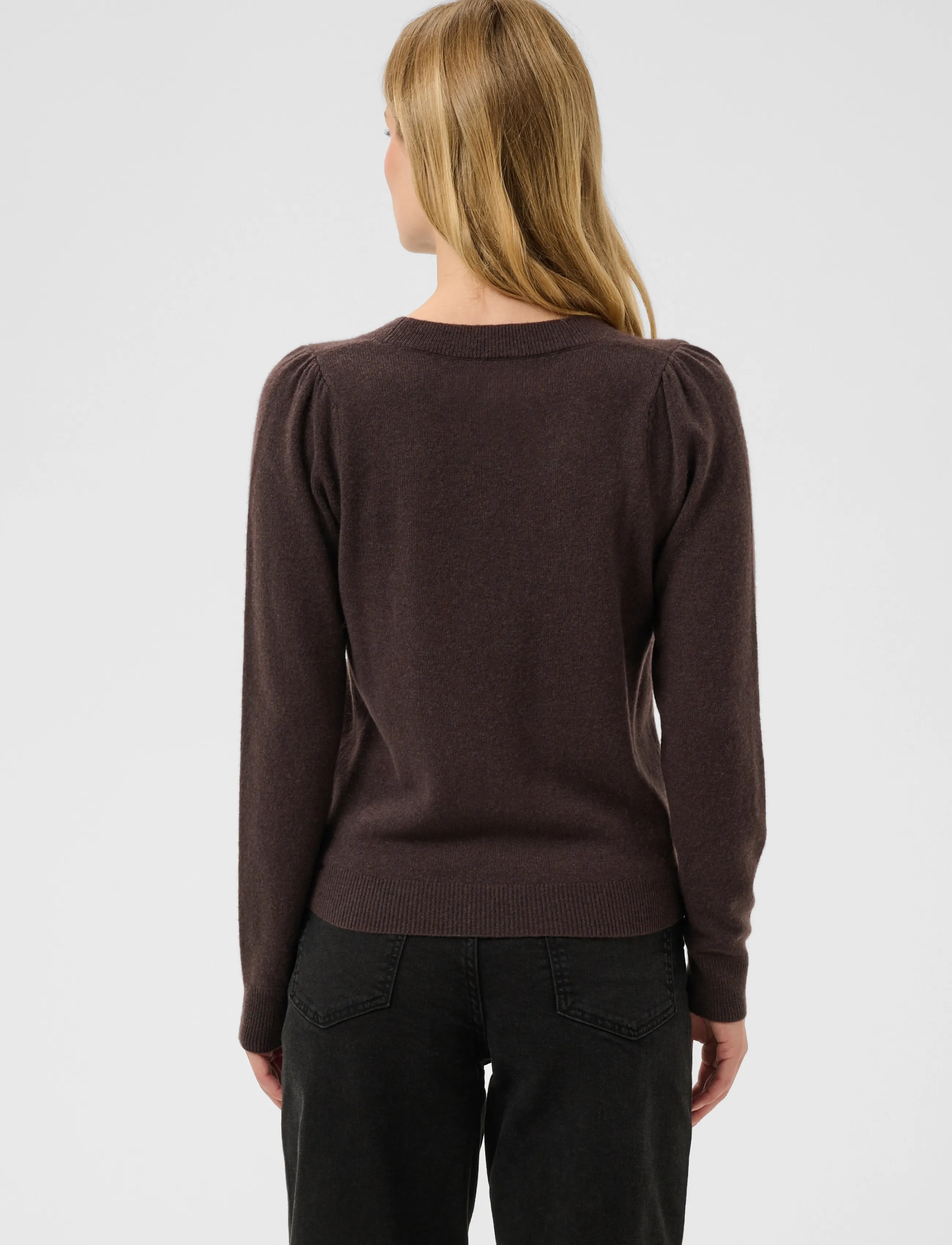 Part Two - EvinaPW Pullover - cashmere - mole' melange - 4