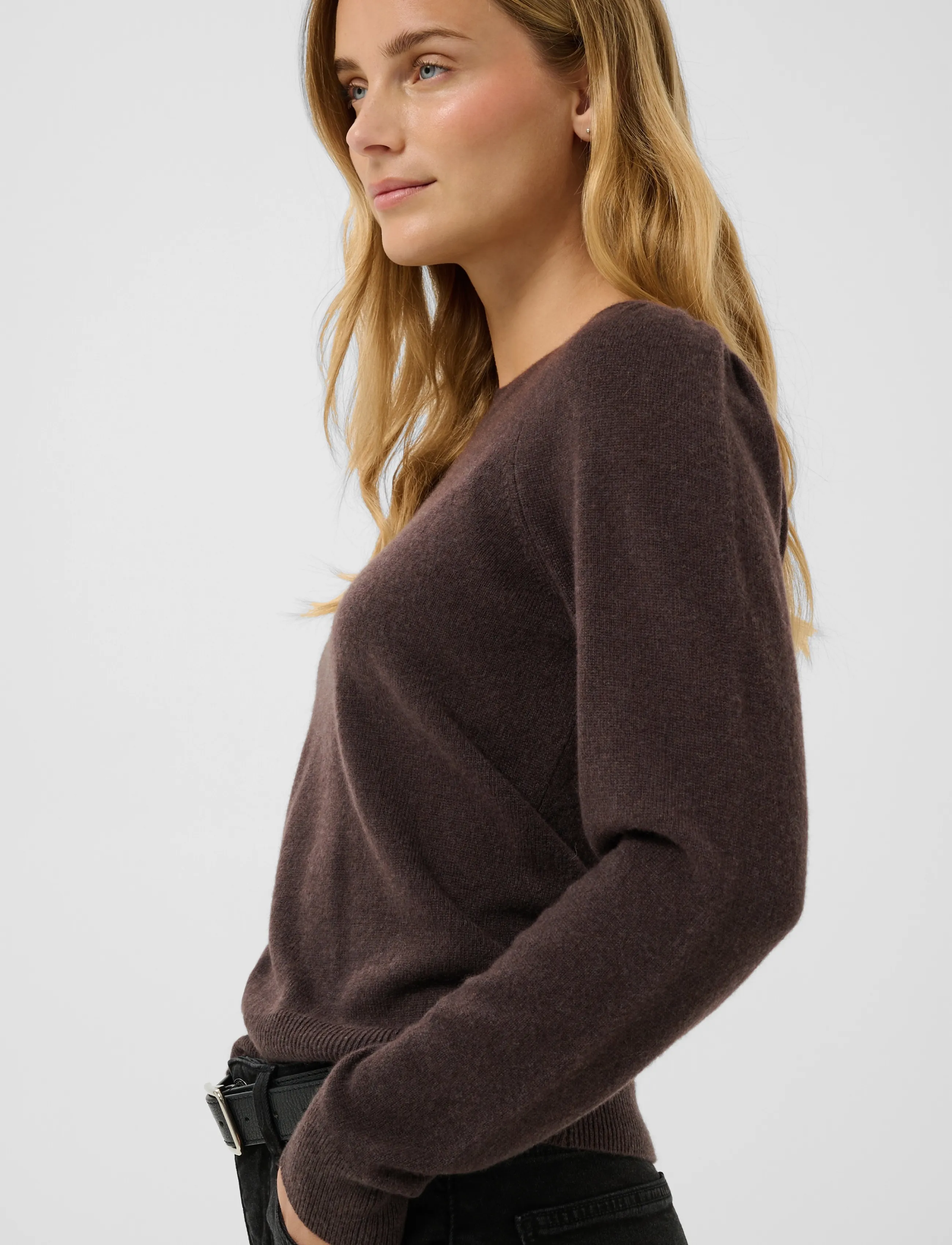 Part Two - EvinaPW Pullover - cashmere - mole' melange - 5