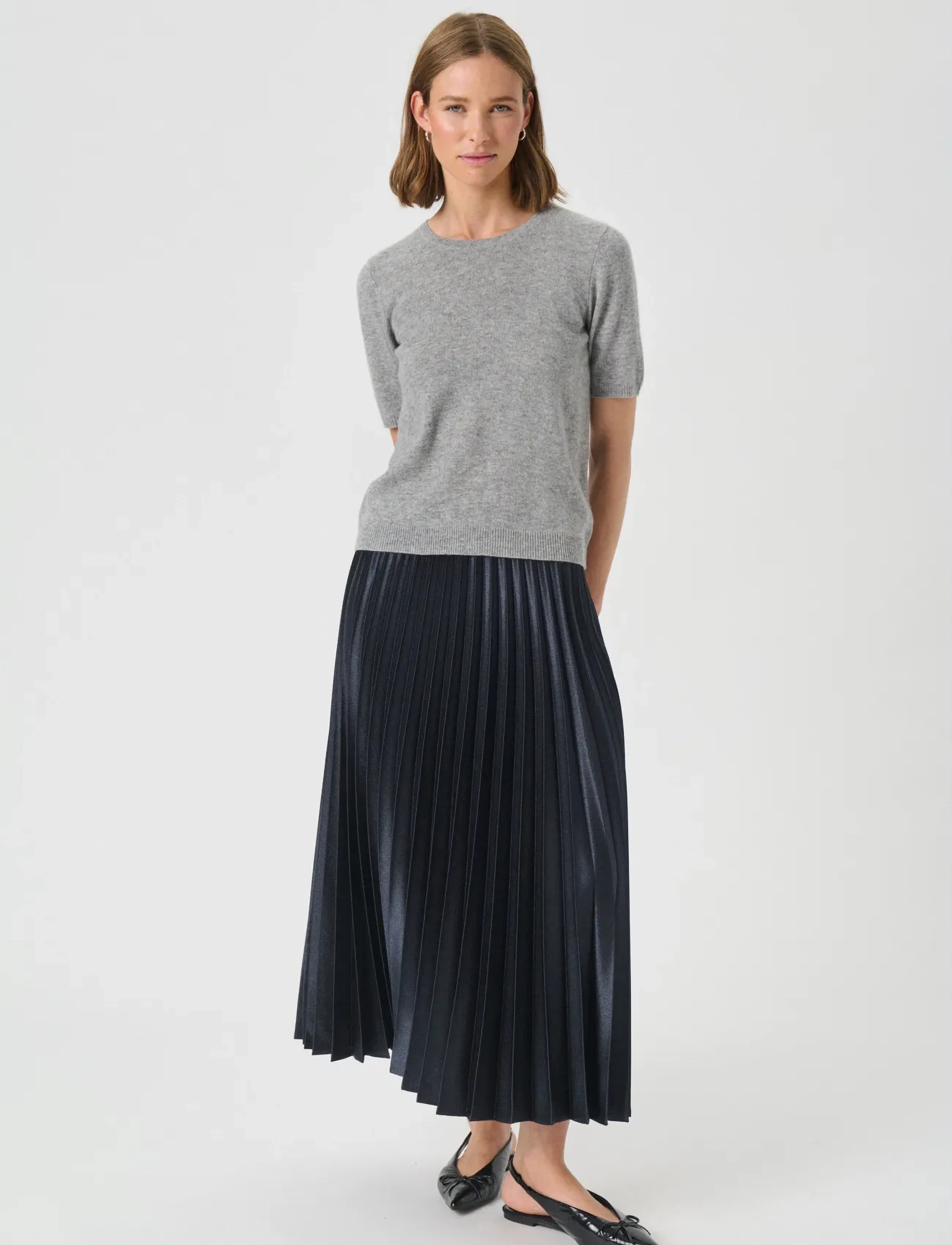 Part Two - EverlottaPW Pullover - trøjer - grey melange - 3