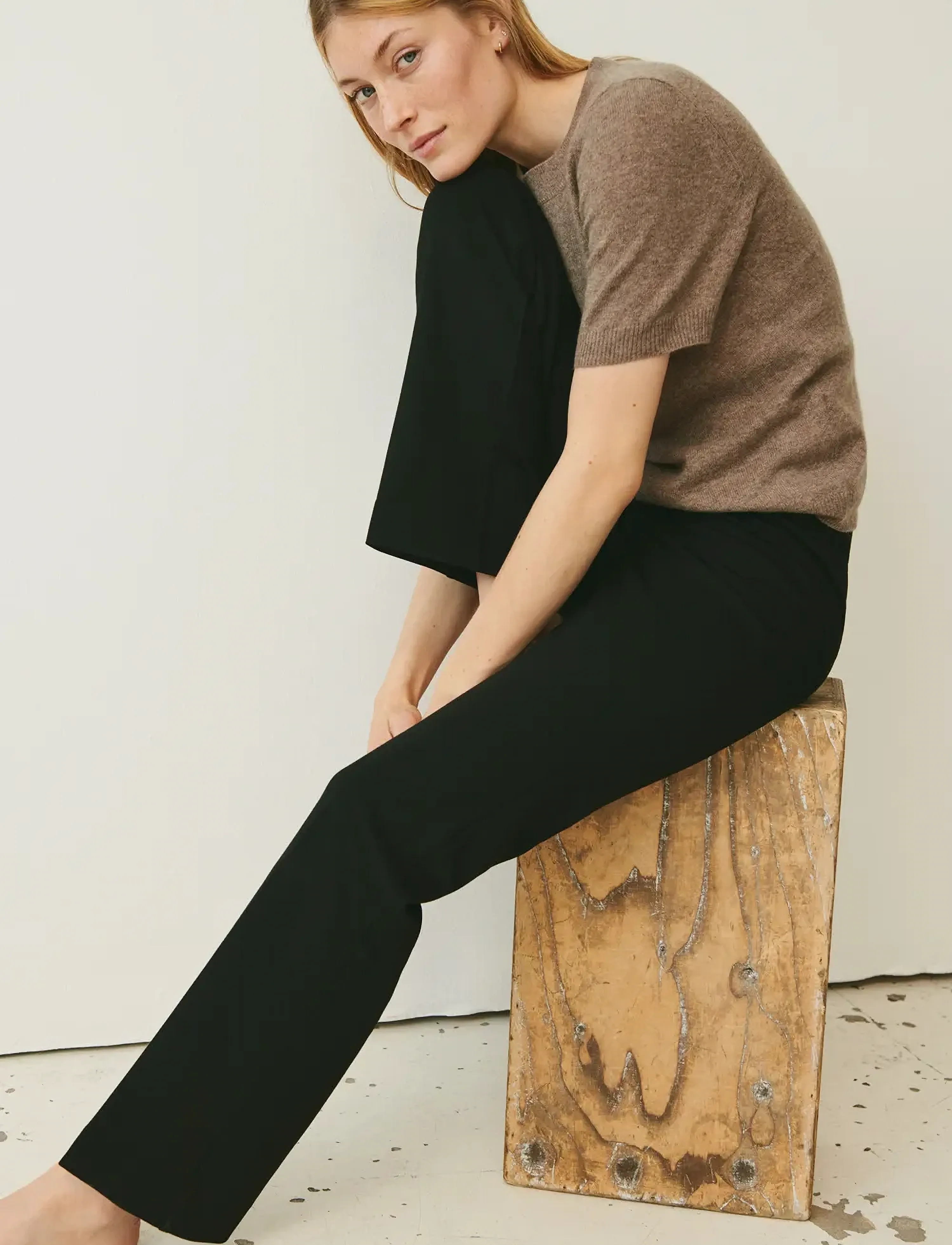 Part Two Pontapw Straight Jersey Pants kostymbyxor dam – bild 5