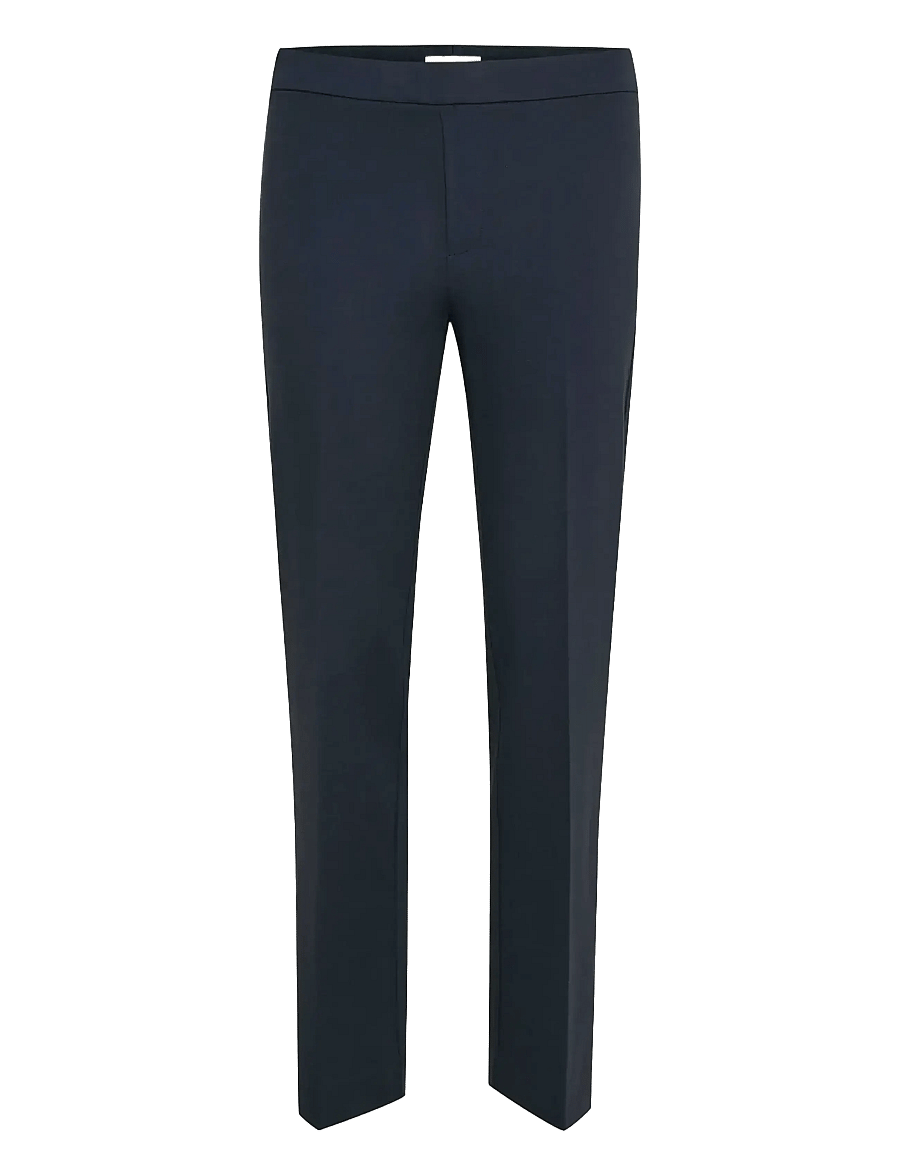 Part Two - PontaPW Straight jersey pants - tailored trousers - dark navy - 1