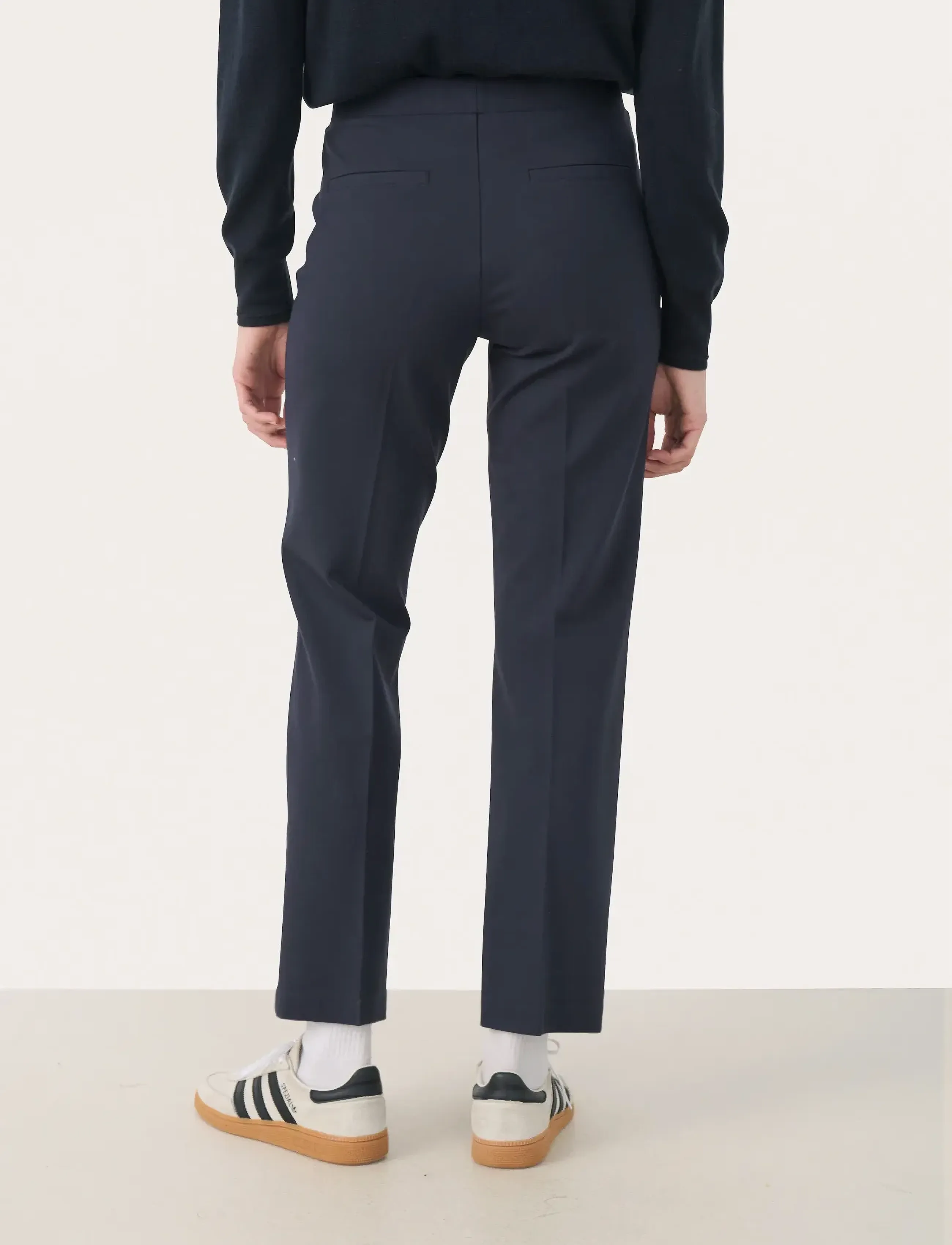 Part Two Pontapw Straight Jersey Pants kostymbyxor dam – bild 3
