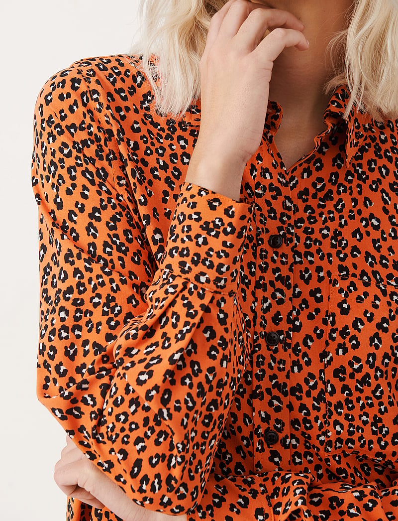 Part Two - VillaPW SH - langærmede skjorter - koi leo print - 5