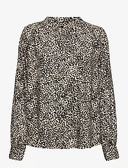 Part Two - AbbyPW SH - long-sleeved blouses - cement leo print - 0