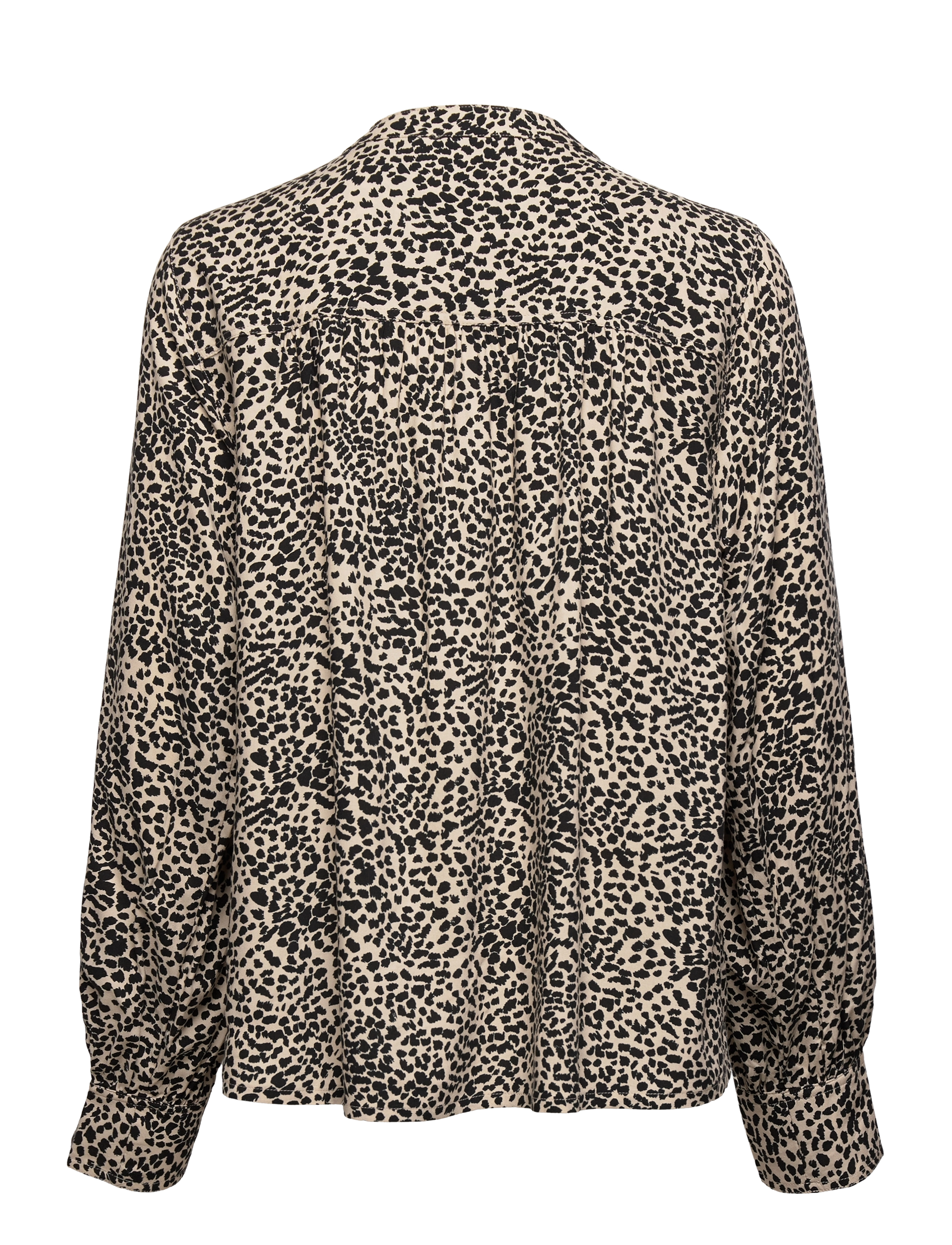 Part Two - AbbyPW SH - langärmlige blusen - cement leo print - 1