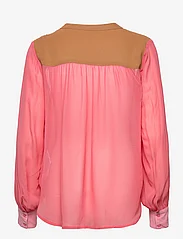 Part Two - AgnethaPW BL - long-sleeved blouses - pink colourblock - 1
