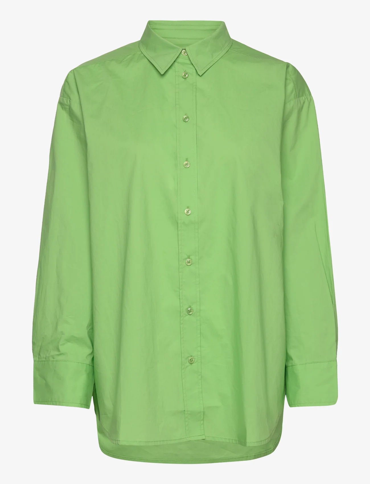 Part Two - SavannaPW SH - långärmade skjortor - grass green - 0