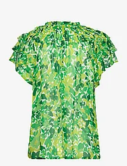 Part Two - SinnaPW BL - short-sleeved blouses - green gradient print - 1