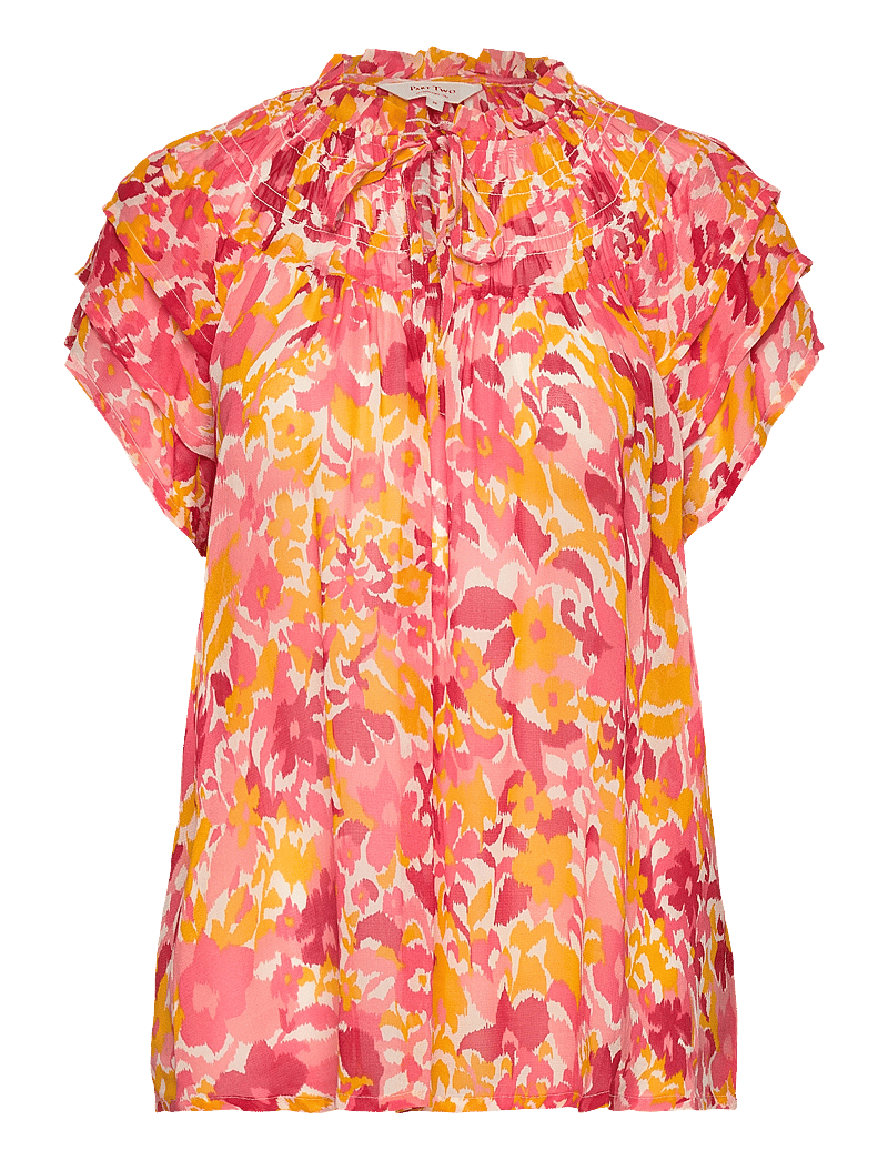 Part Two - SinnaPW BL - kortærmede bluser - pink gradient print - 1