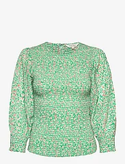 Part Two - SefikaPW BL - long-sleeved blouses - greenbriar leo print - 0