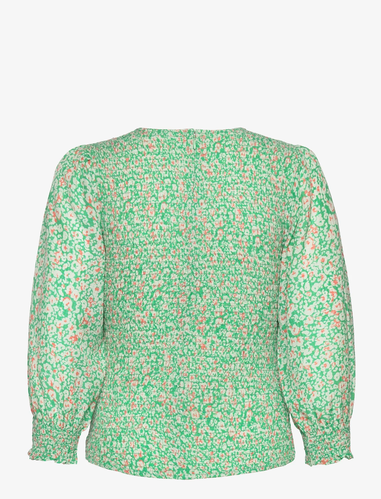Part Two - SefikaPW BL - long-sleeved blouses - greenbriar leo print - 1