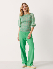 Part Two - SefikaPW BL - long-sleeved blouses - greenbriar leo print - 3