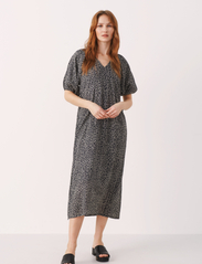 Part Two - SadePW DR - midi dresses - black japanese print - 3