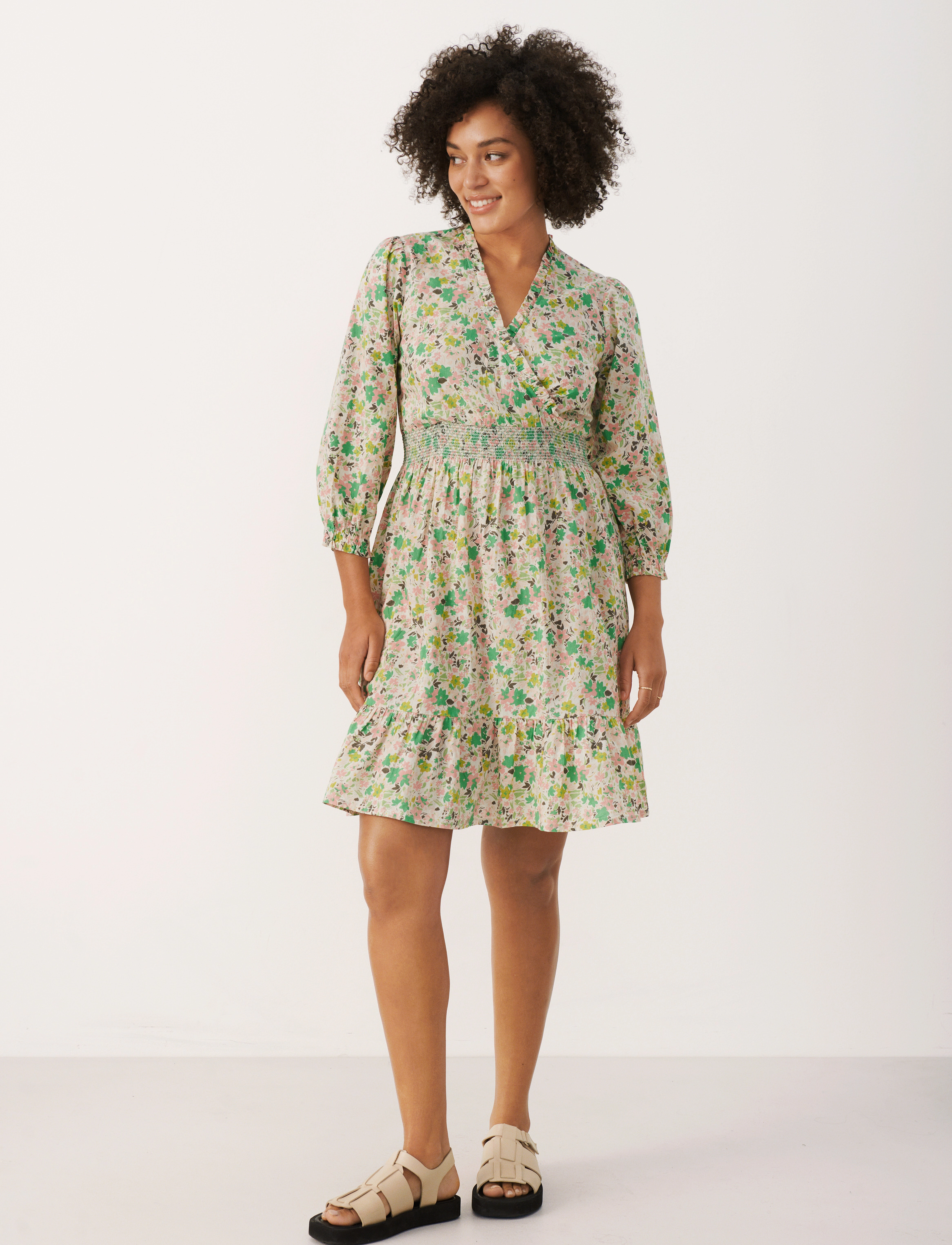 Part Two - SabrinnaPW DR - green flower print - 3