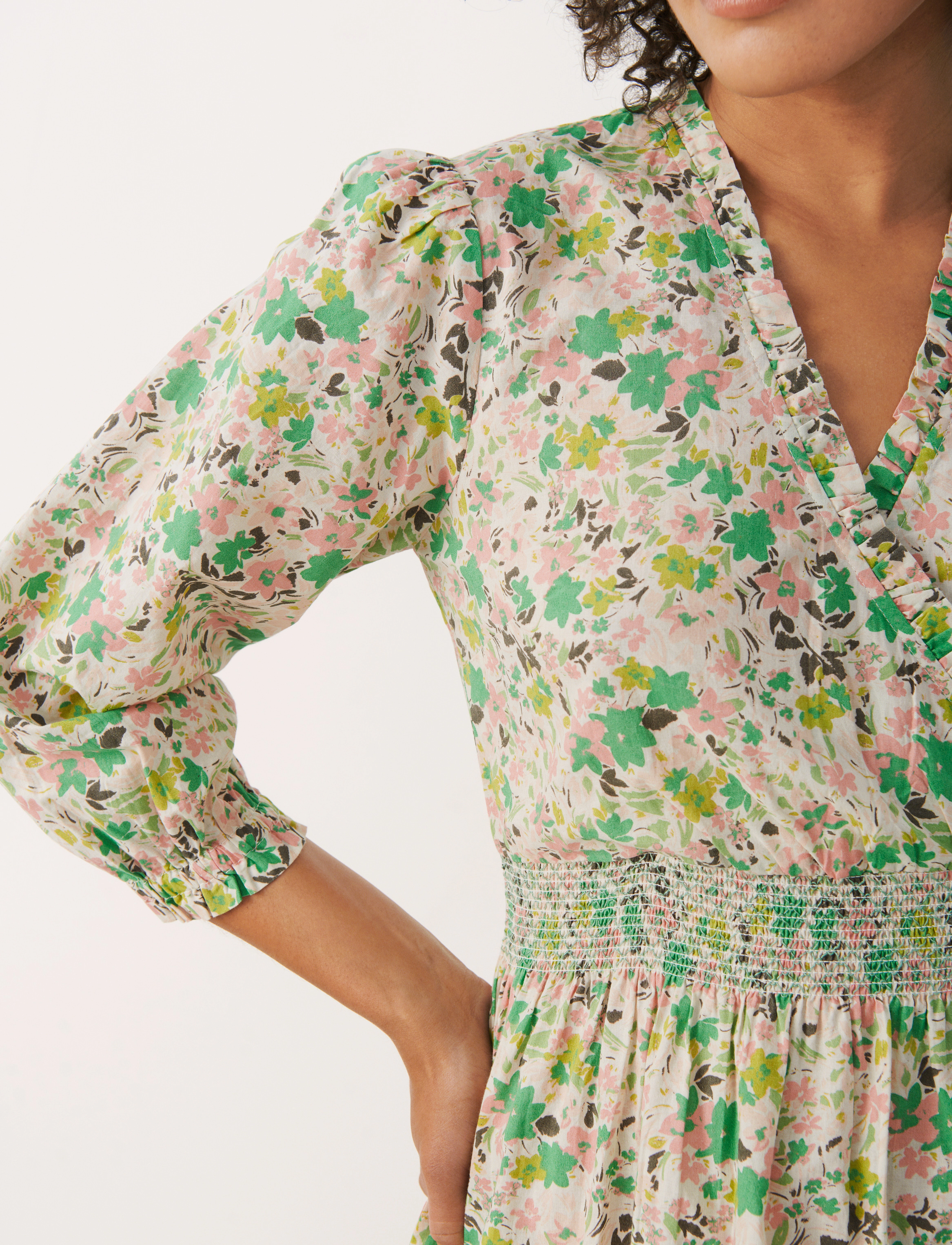 Part Two - SabrinnaPW DR - green flower print - 5