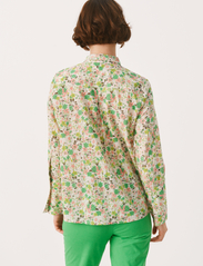 Part Two - SabellaPW SH - long-sleeved shirts - green flower print - 4