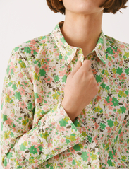 Part Two - SabellaPW SH - long-sleeved shirts - green flower print - 5