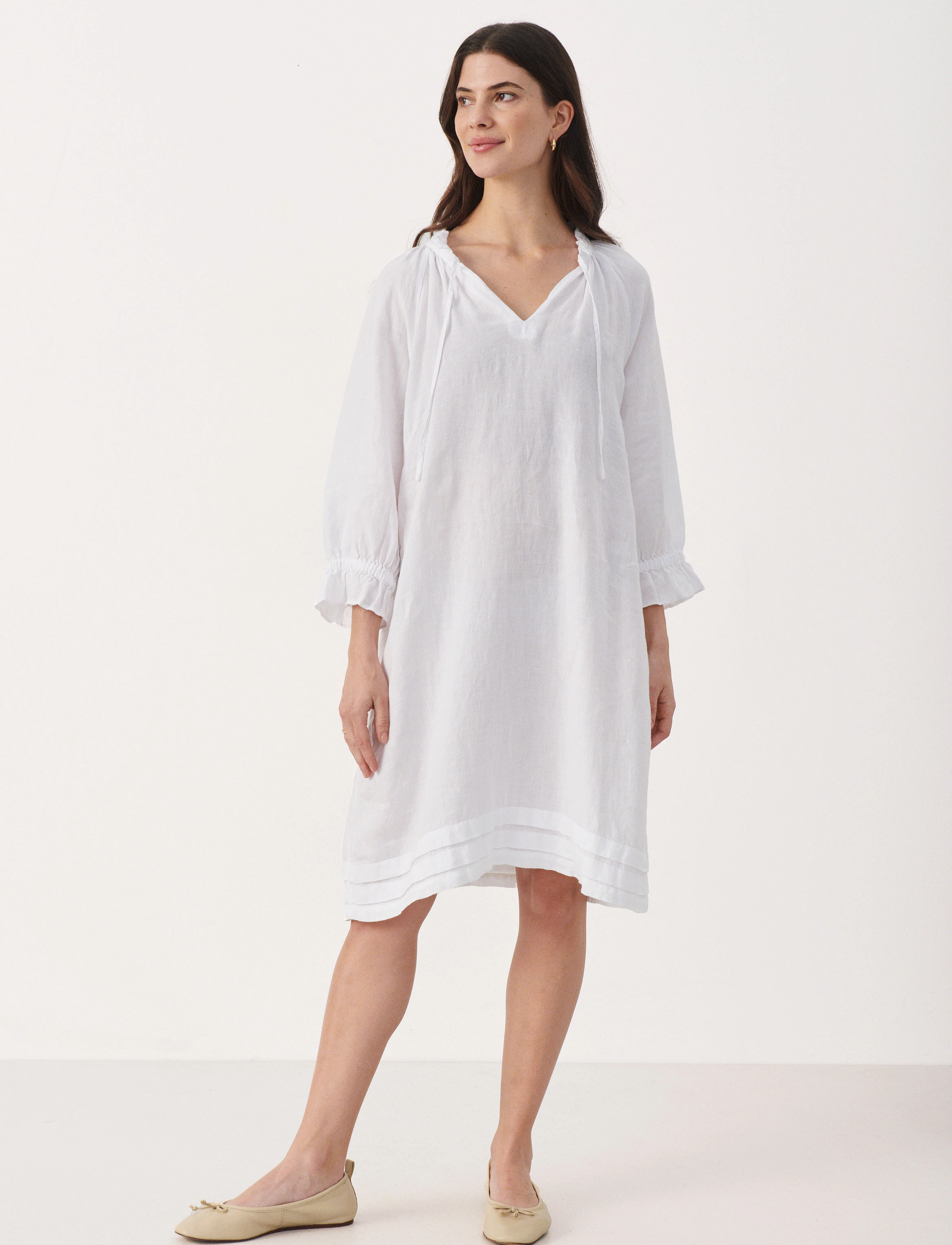 Part Two - AraPW DR - short dresses - bright white - 3