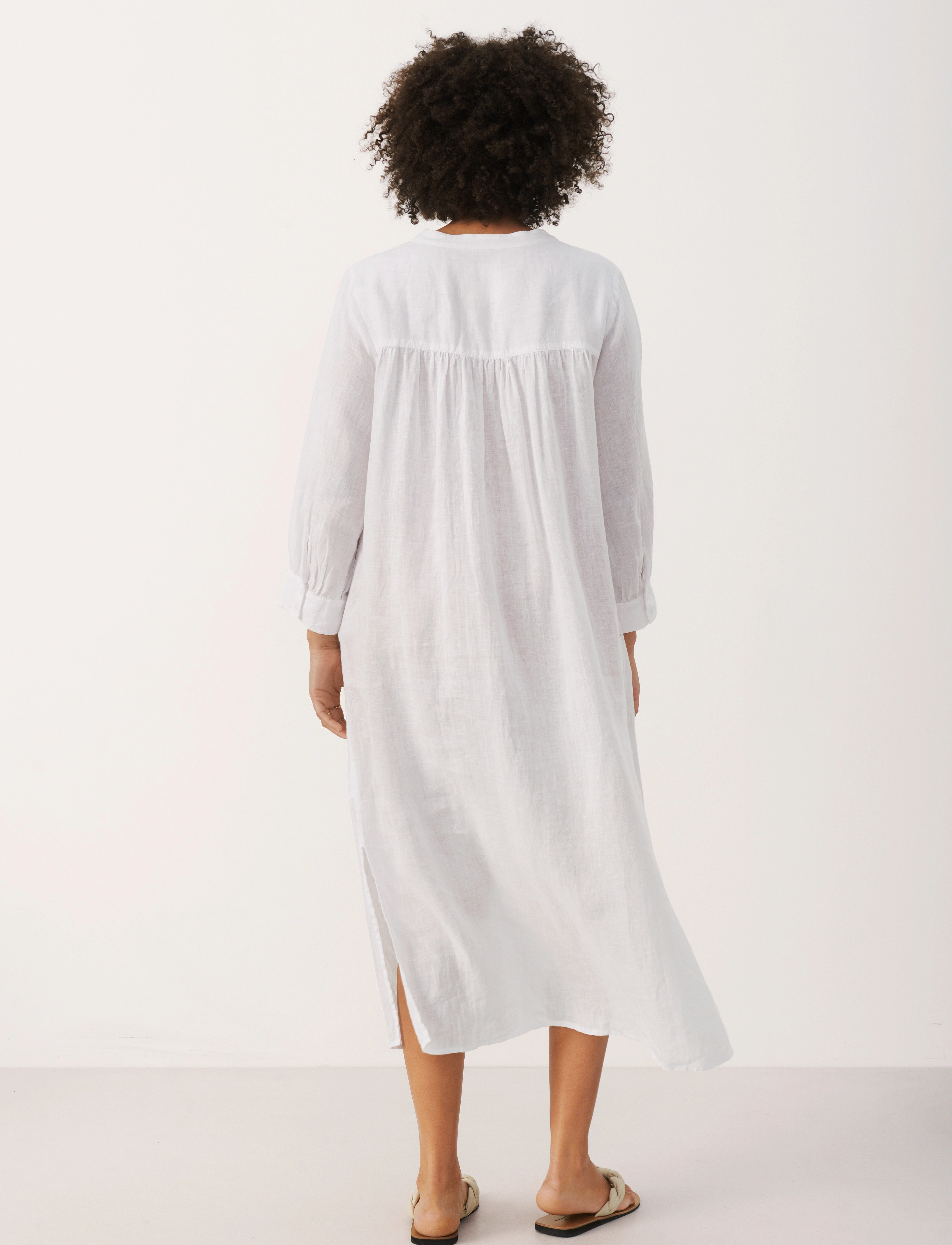 Part Two - AliaPW DR - midikleider - bright white - 4