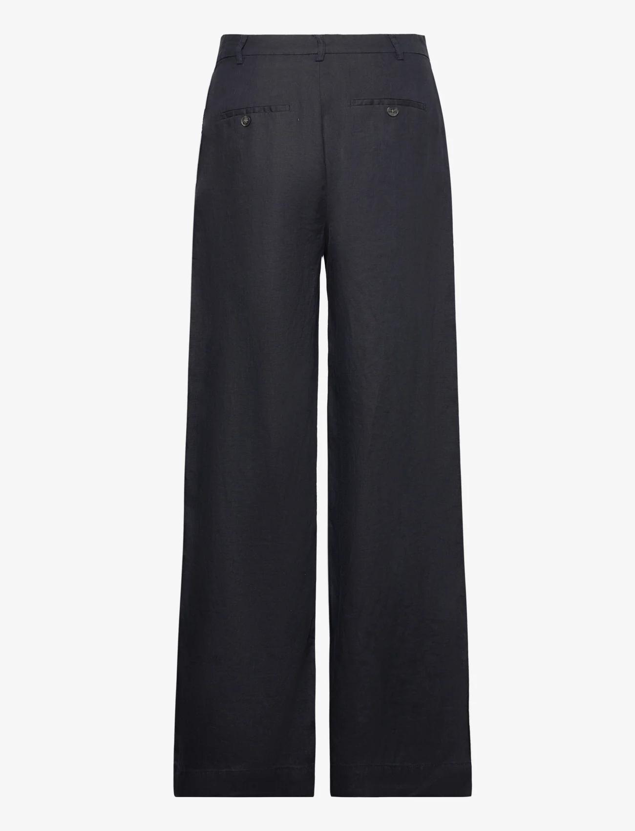 Part Two - NinnesPW PA - linen trousers - dark navy - 1