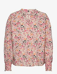 Part Two - NamisPW BL - long-sleeved blouses - pink flower print - 0