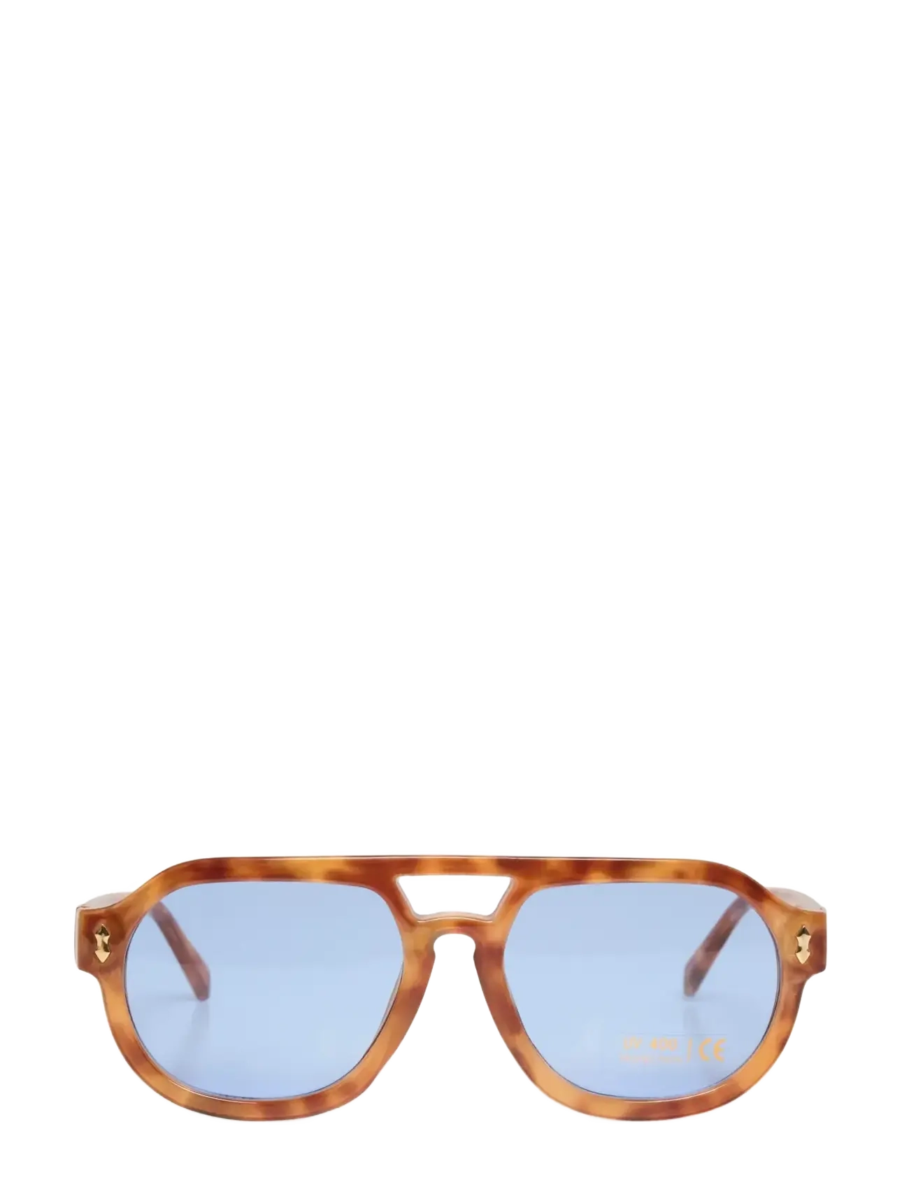 TORTOISE SHELL, BLUE LENS