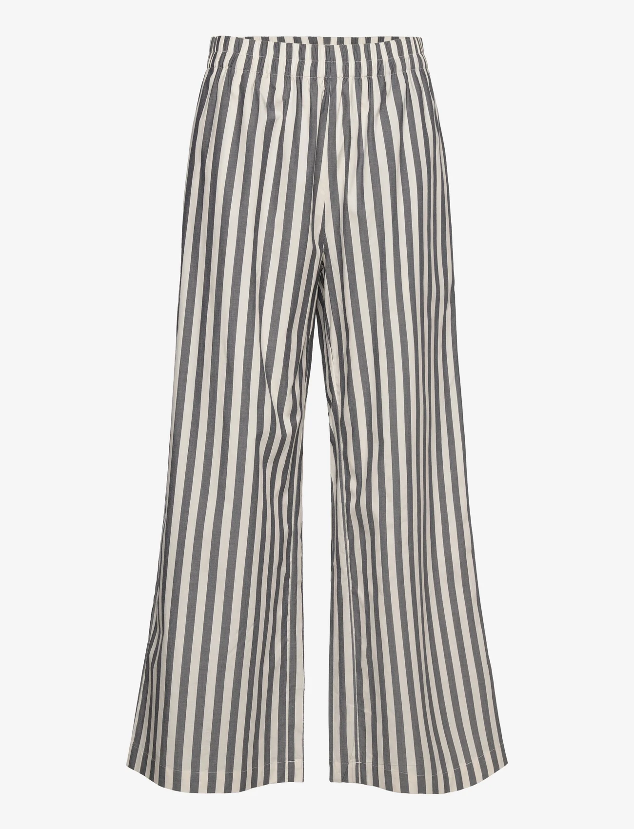 Part Two - AishaPW PA - wide leg trousers - midnight navy stripe - 0