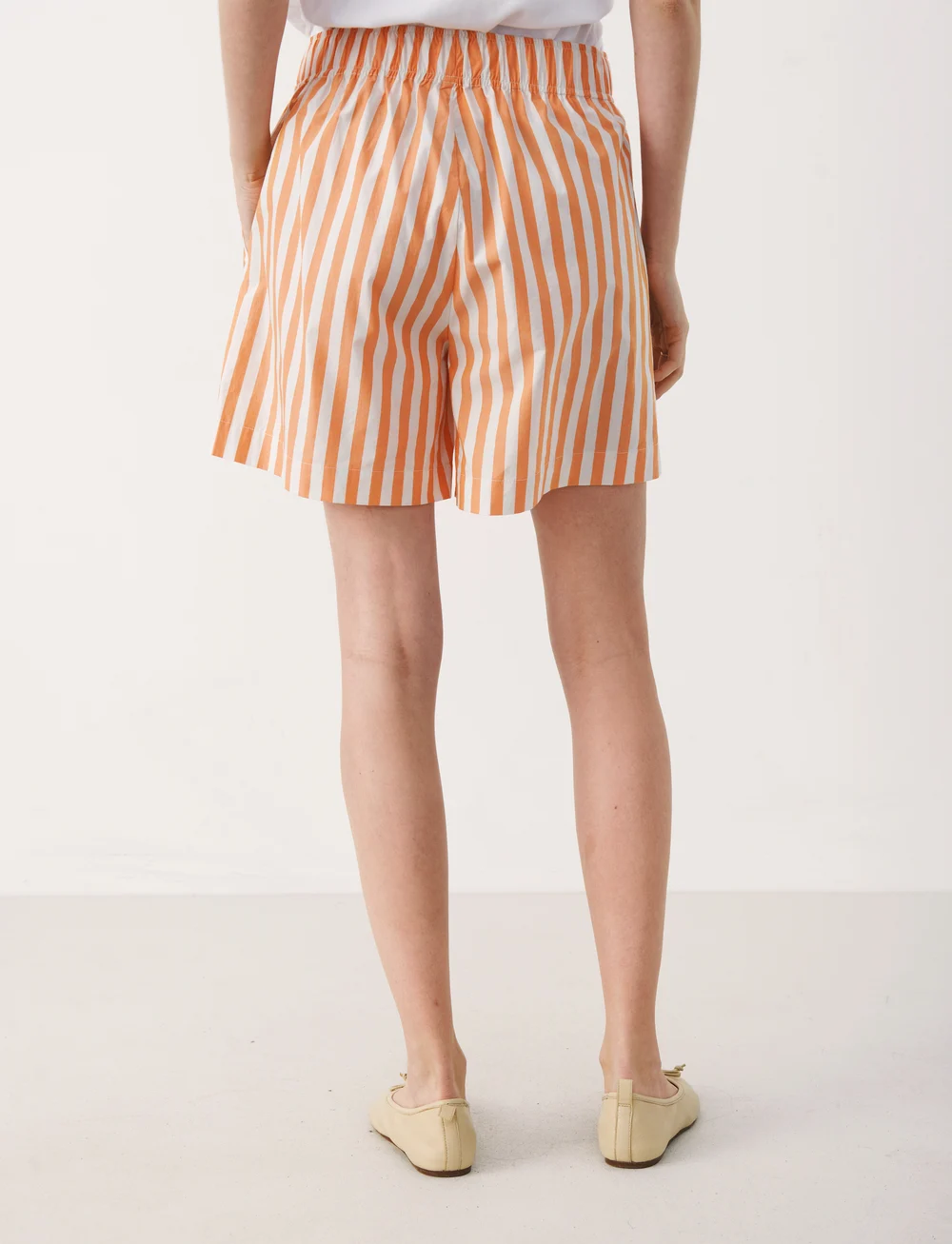 Part Two - AlyaPW SHO - casual shorts - mandarin orange stripe - 4