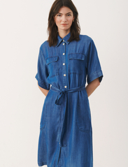 Part Two - BriellePW DR - midi kjoler - medium blue denim - 0