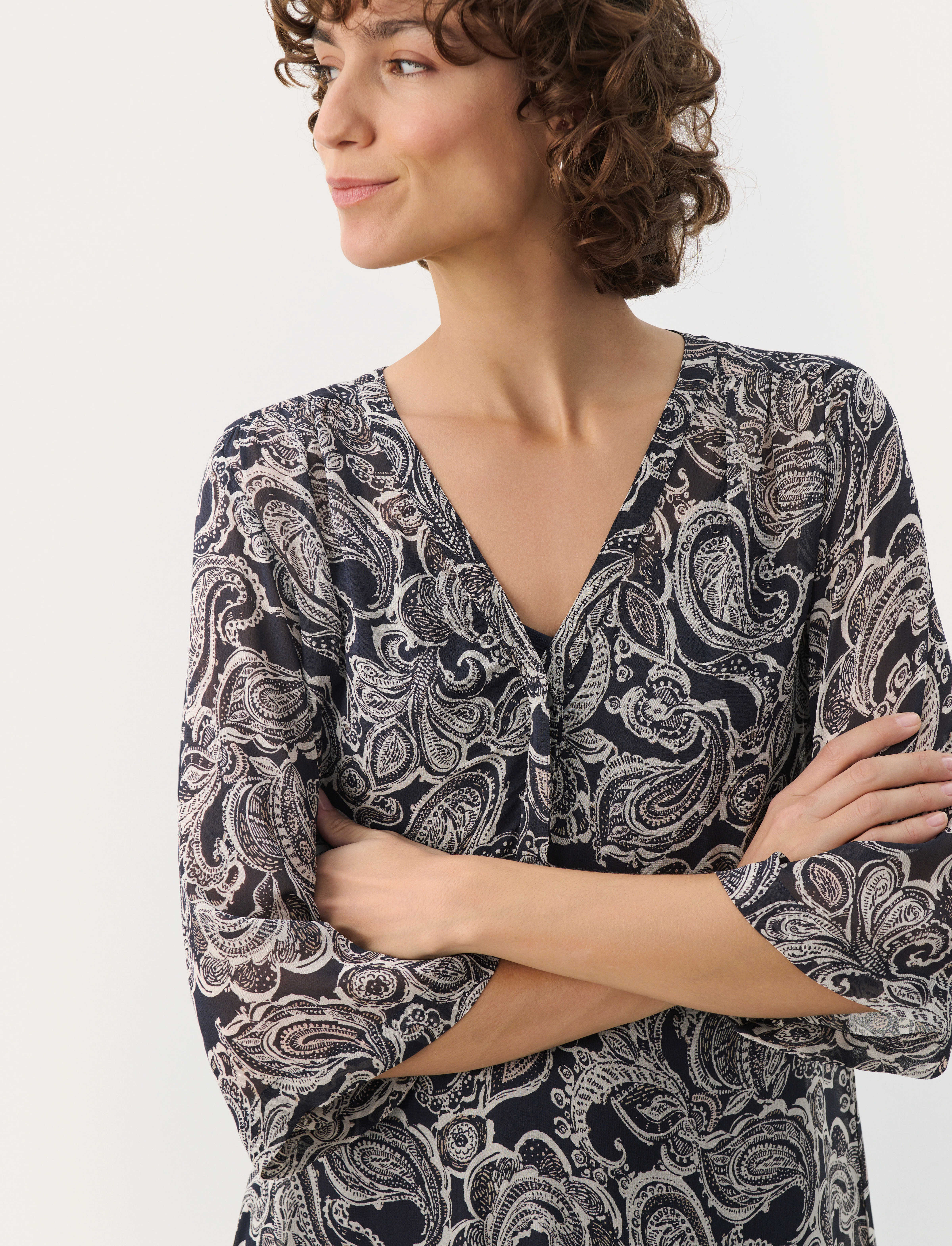 Part Two - BeritPW DR - sommerkjoler - after midnight paisley print - 5