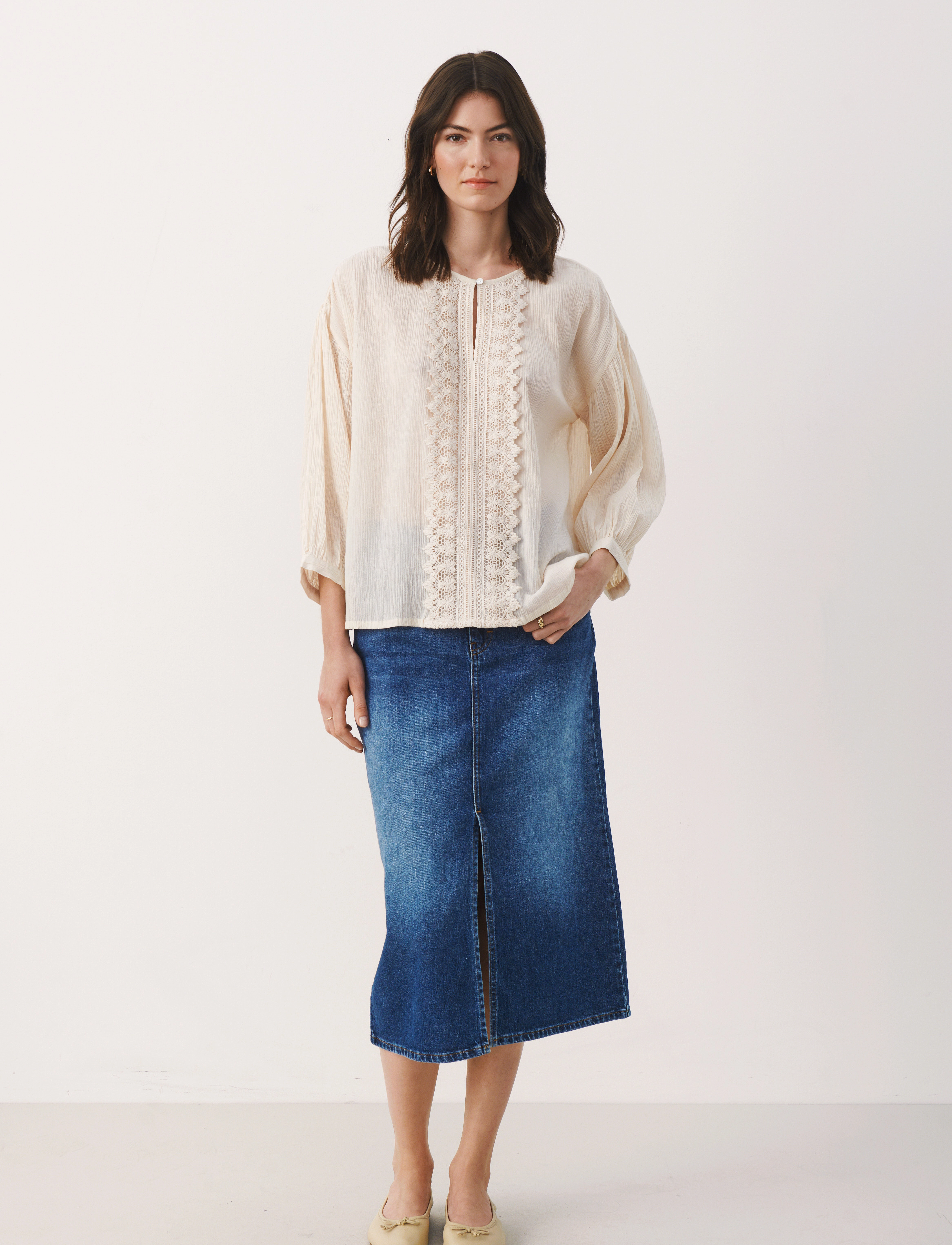 Part Two - BendinePW SH - long-sleeved blouses - whitecap gray - 3