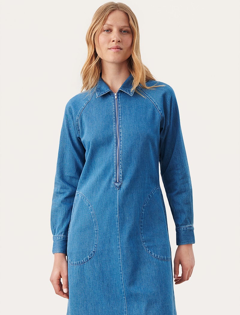 Part Two - CisselPW DR - denimkjoler - medium blue denim - 3