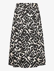 Part Two - CelianePW SK - midi skirts - black blurred leo print - 1