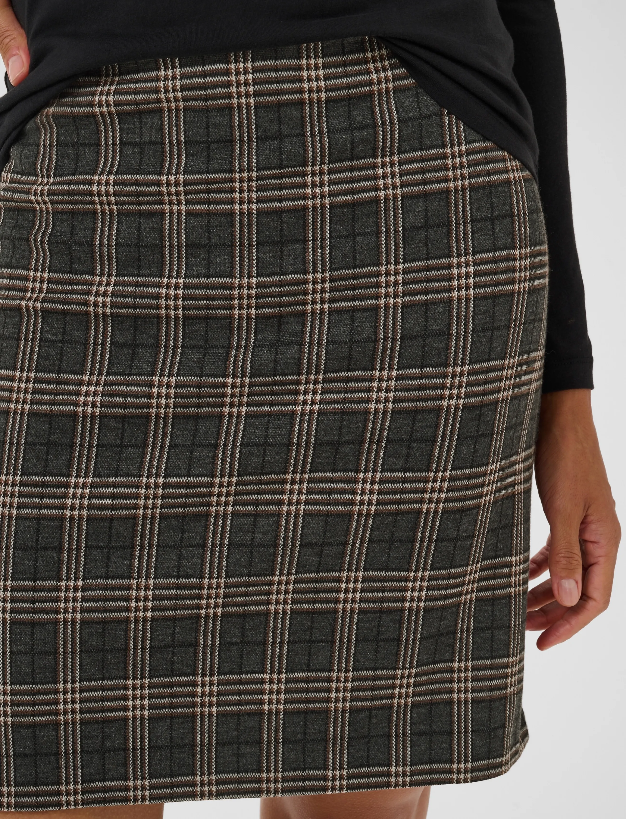 Part Two - CorinnePW Skirt - kurze röcke - grey big check - 4