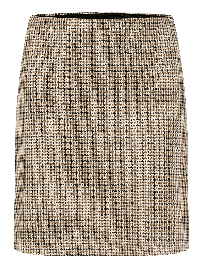 Part Two - CorinnePW SK - korta kjolar - toasted coconut check - 1
