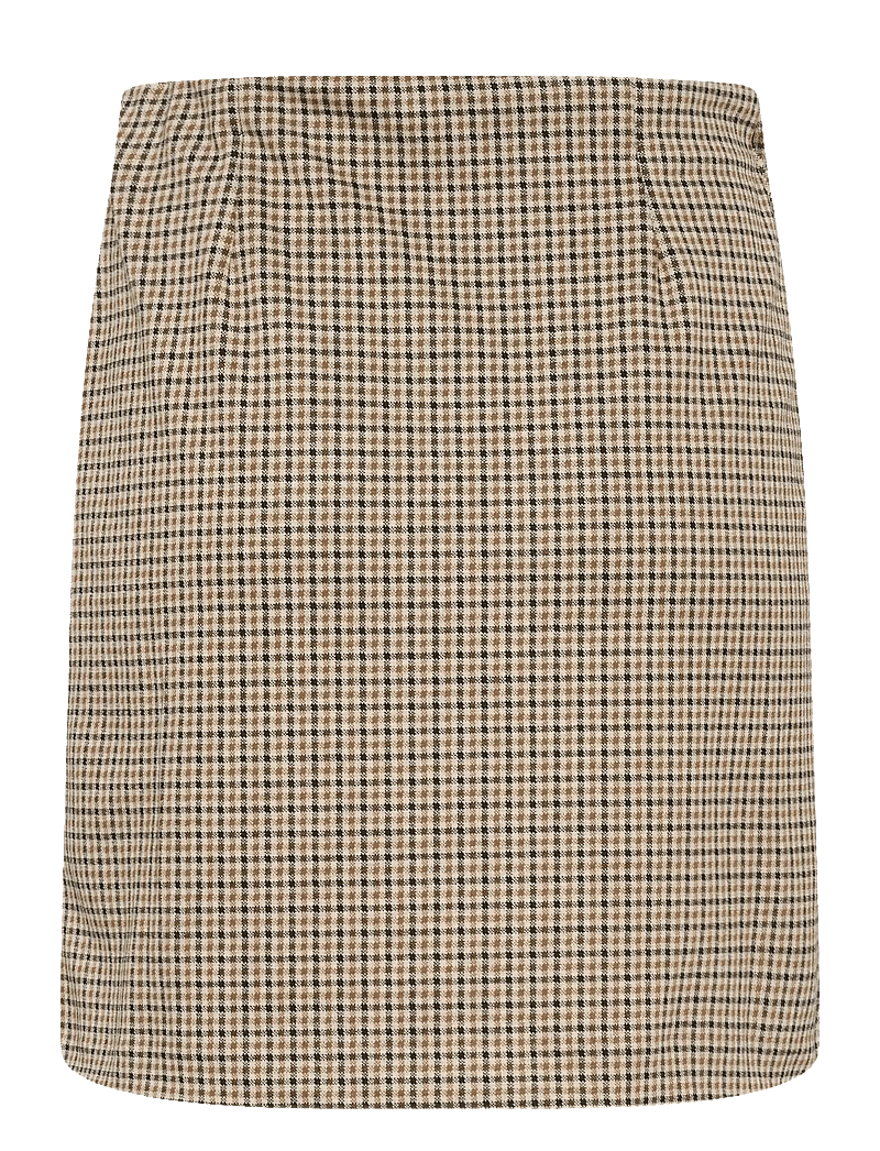 Part Two - CorinnePW SK - korta kjolar - toasted coconut check - 2