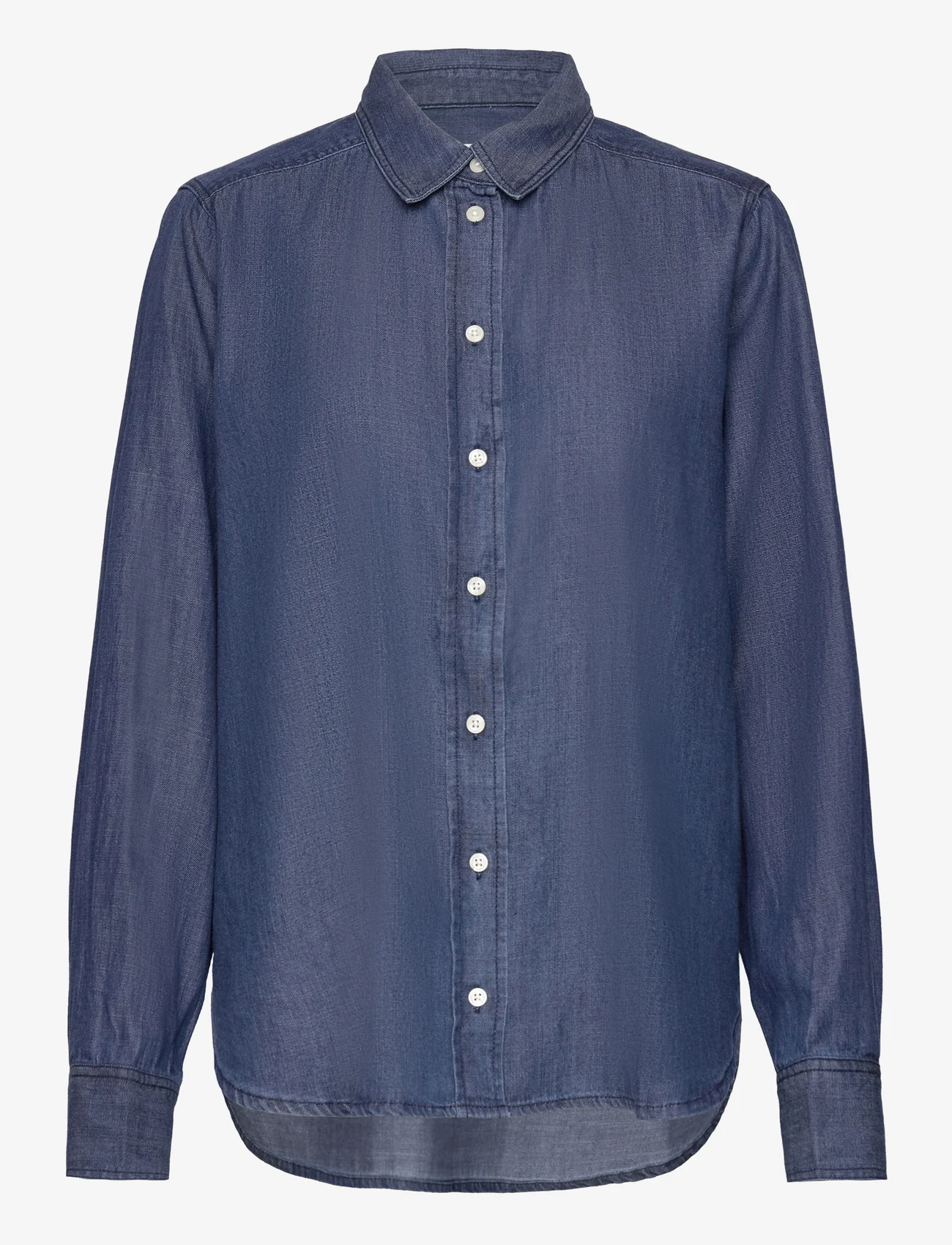 Part Two - BariPW SH - džinsiniai marškiniai - dark vintage denim - 0
