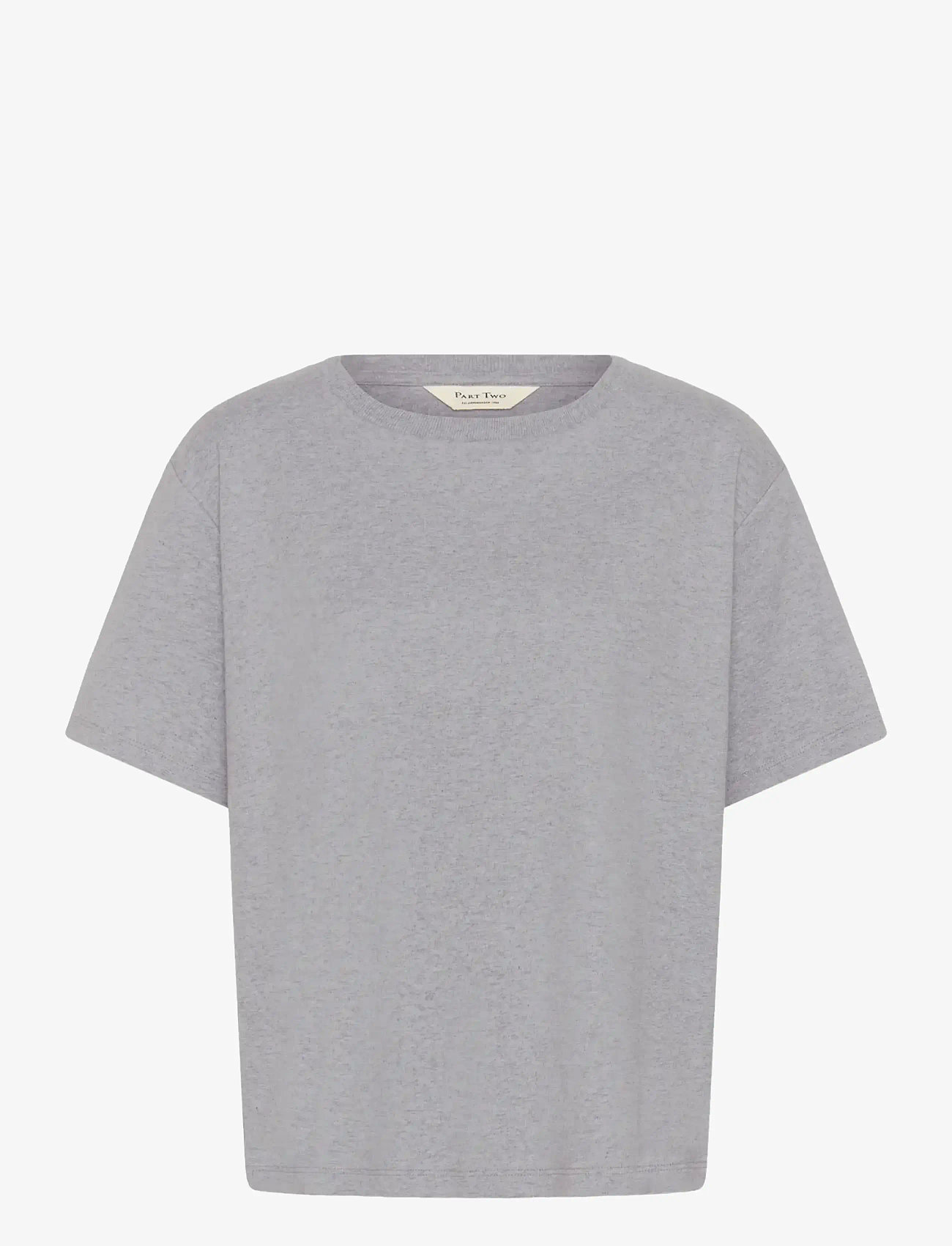 Part Two - AnnePW TShirt - t-shirts - medium grey melange - 1