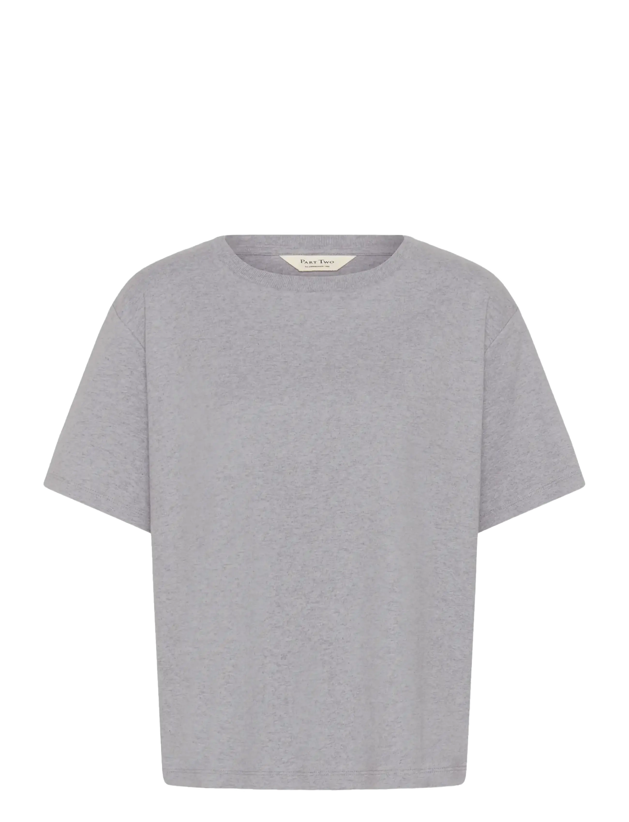 Part Two AnnePW TShirt - Tøj - MEDIUM GREY MELANGE / grey