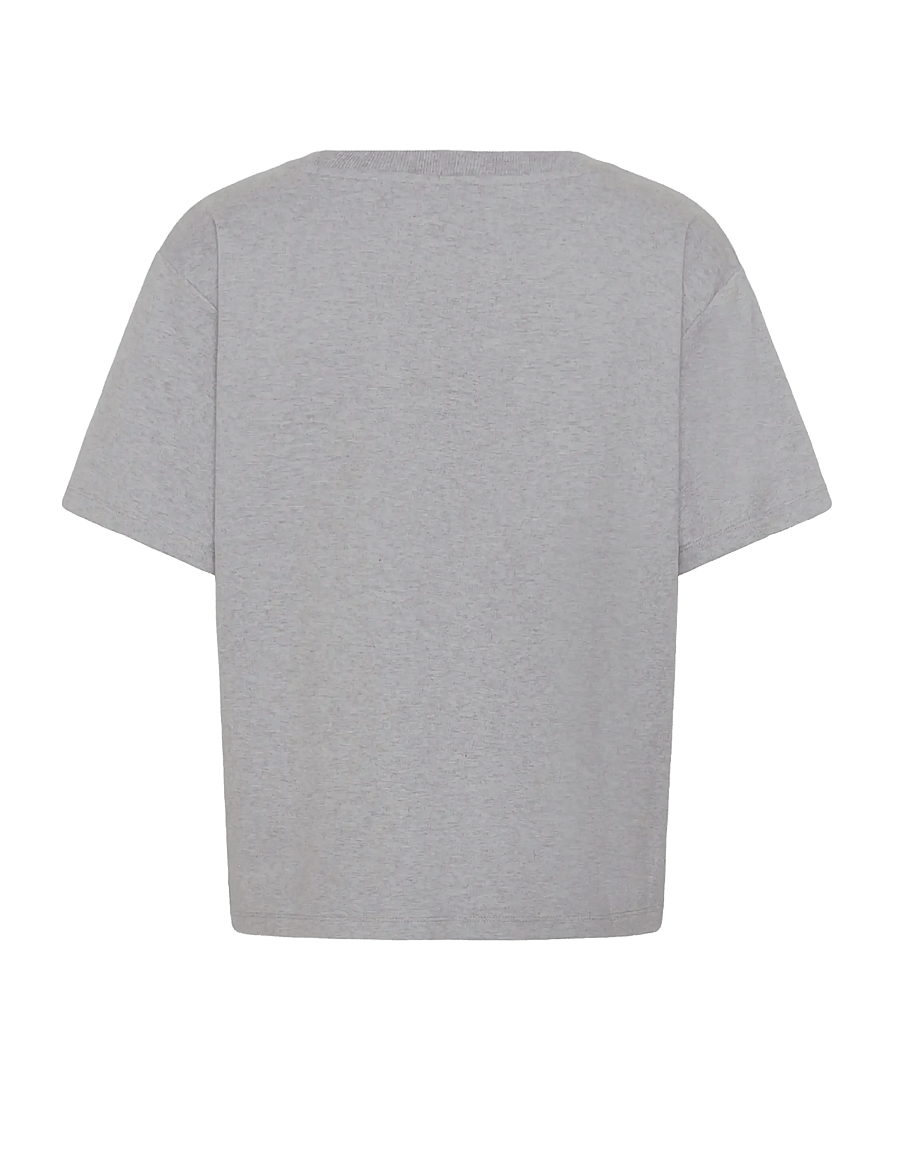 Part Two - AnnePW TShirt - t-shirts - medium grey melange - 2