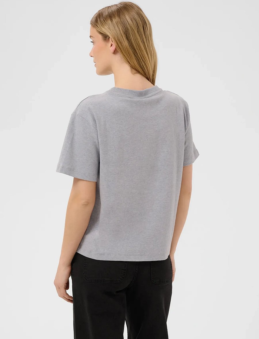 Part Two - AnnePW TShirt - t-shirts - medium grey melange - 4