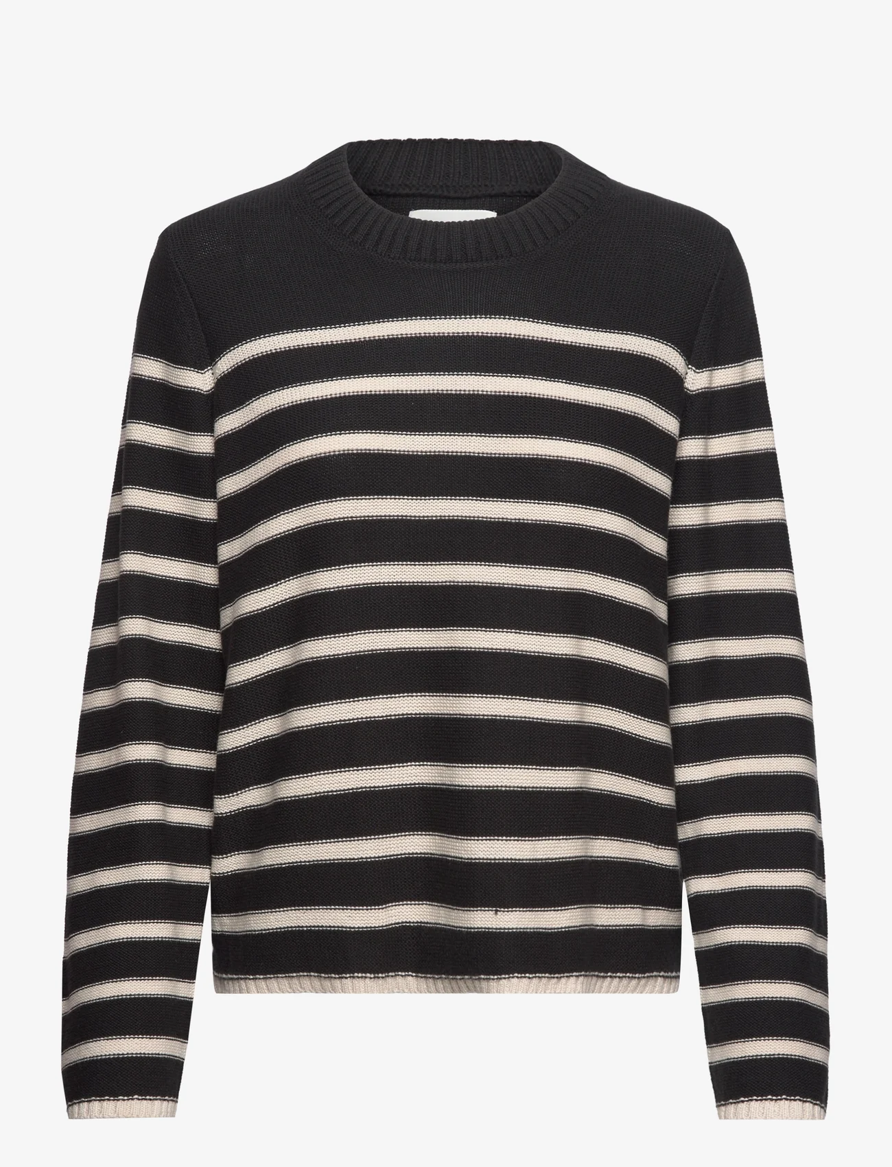 Part Two - CarolynPW PU - sweaters - black stripe - 0