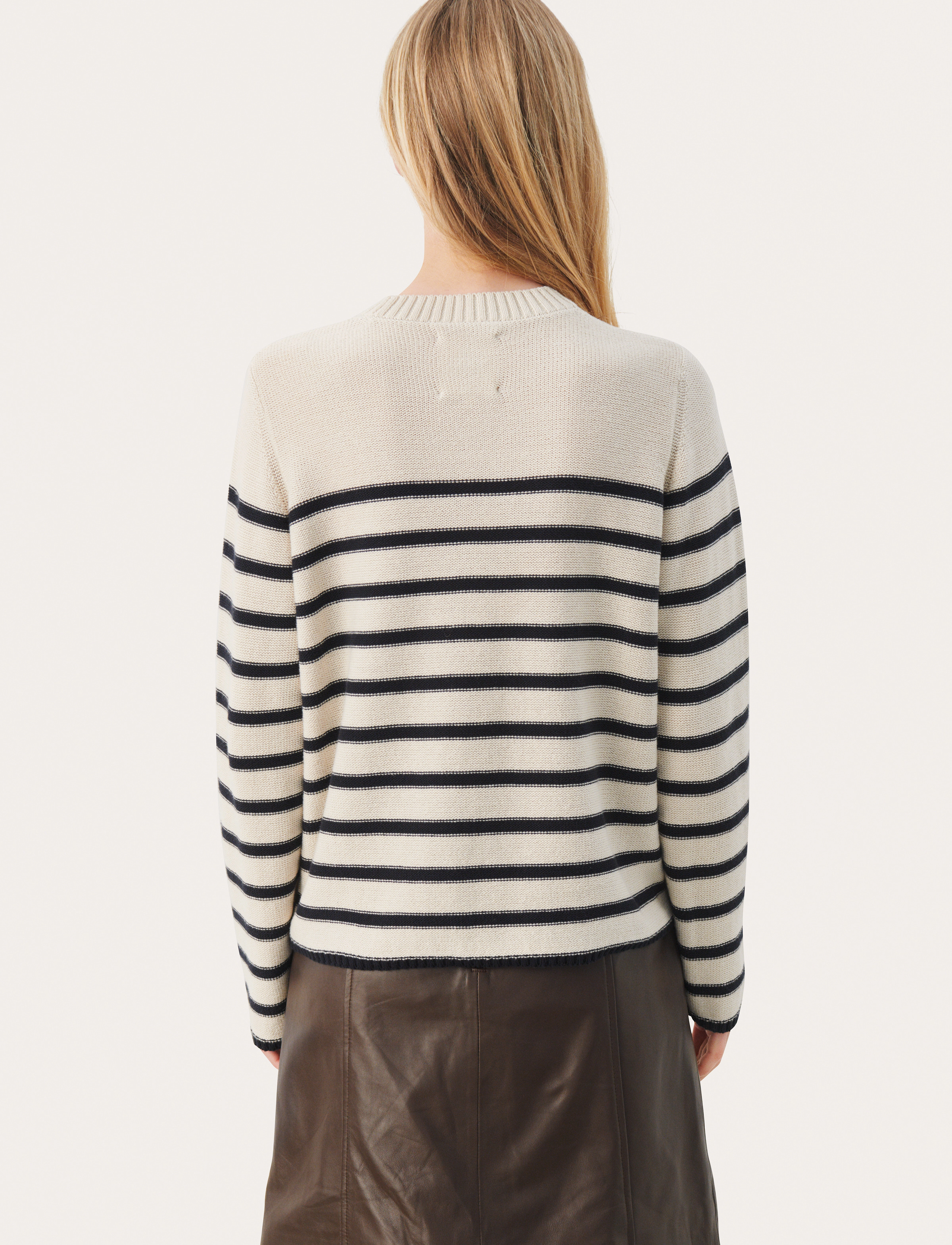 Part Two - CarolynPW PU - dark navy stripe - 5