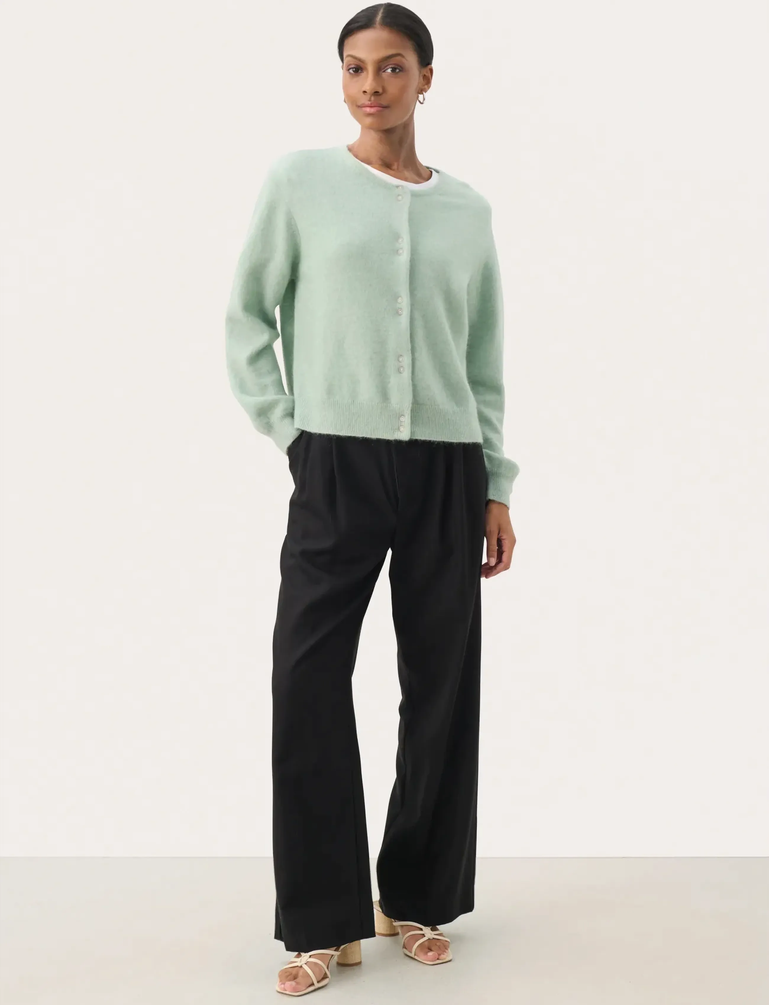 Part Two - NinellPW CA - cardigans - cameo green - 3