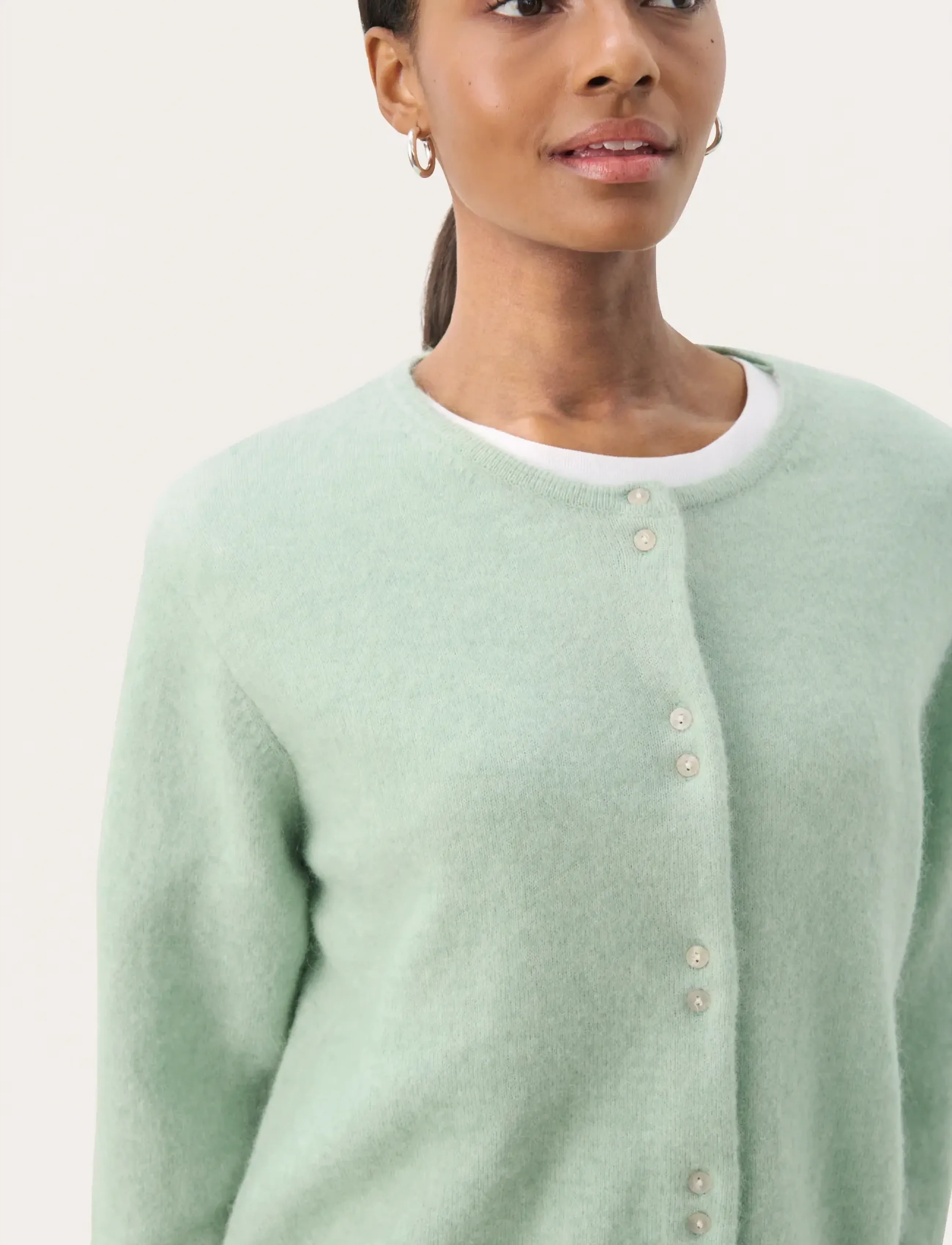Part Two - NinellPW CA - cardigans - cameo green - 5