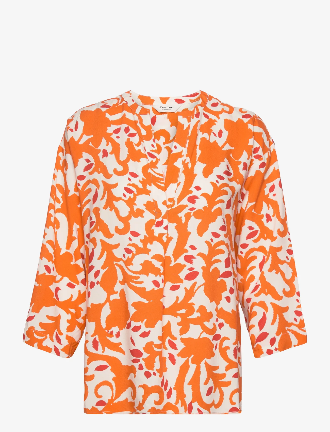 Part Two - BjarkanPW BL - long-sleeved blouses - mandarin orange ornament - 0