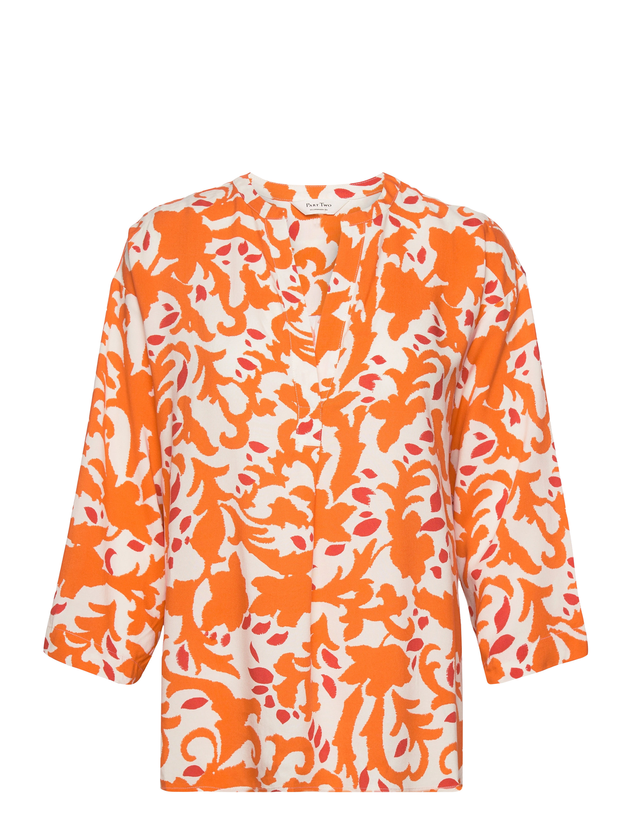 Part Two BjarkanPW BL - Blouses & Overhemden - MANDARIN ORANGE ORNAMENT / orange